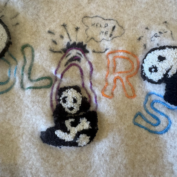 VTG United Colors of Benetton Womens 34" Lambswool Short Sweater 90's Panda - Picture 6 of 16